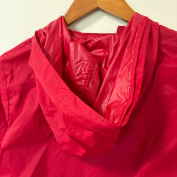 Canadiana Windbreaker Rain Jacket Spring Size L Youth Red 100% Nylon - Picture 8 of 8